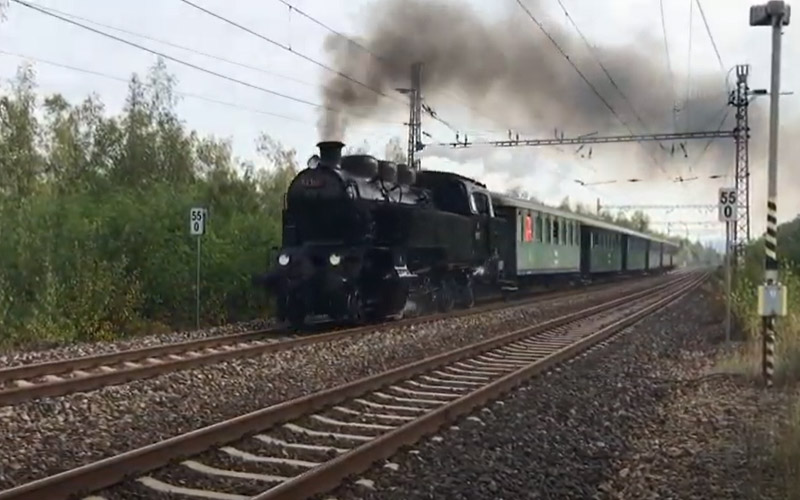 2020 - Besondere Fahrt mit der Dampflok Most-Chomutov (150 Jahre Eisenbahn) - 433.001