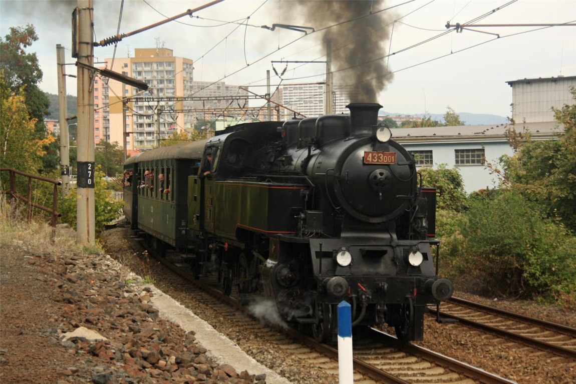 Zvláštní jízdy parním vlakem Most - Chomutov