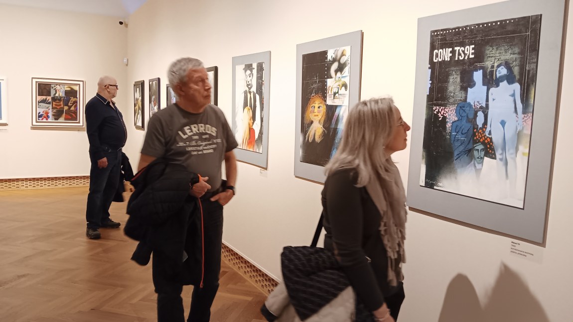 Vernisáž výstavy Oldřicha Jelínka